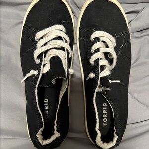 Torrid Black and White Canvas Sneakers